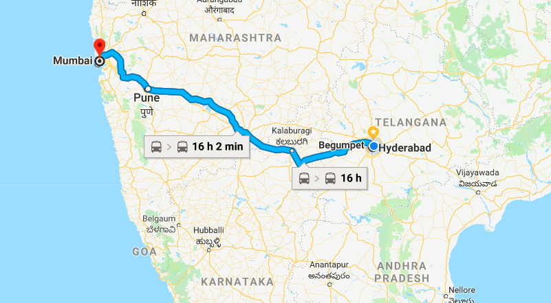 Distance Between Hyderabad To Mumbai Hyderabad To Mumbai Trains - 10 Trains From Hyderabad